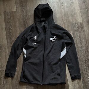 Atlanta Hawks Nike Black and White NBA Hoodie